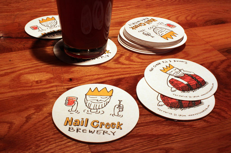 Nail Creek Pub - logo and print design